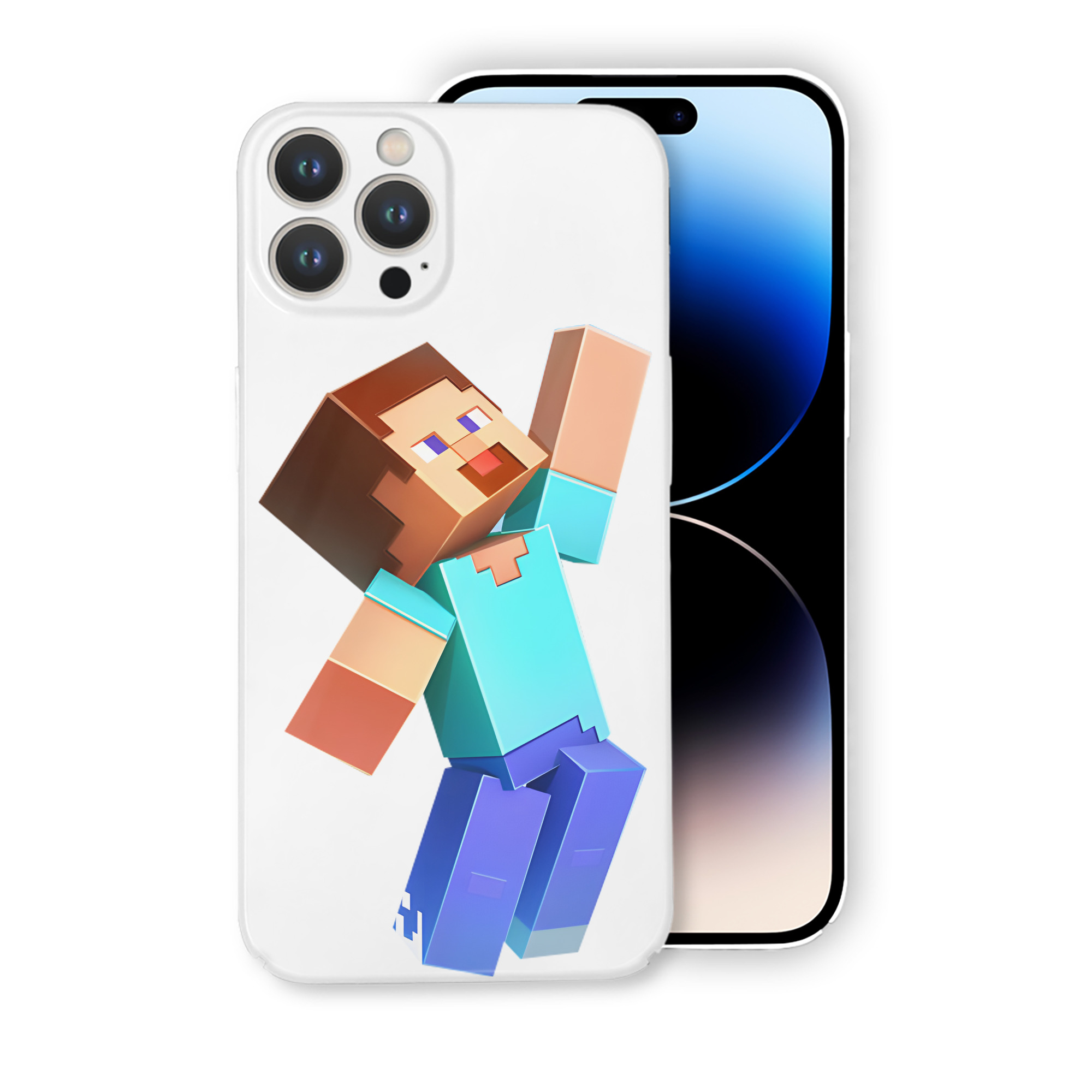 （画像用） マインクラフト ブロックの世界 Minecraft MC Block world 【iPhone 14シリーズ対応】ハードケース